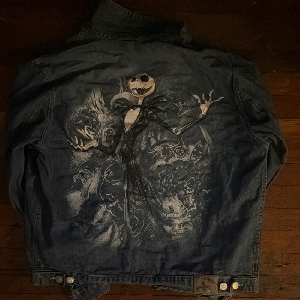 Disney Jean Jacket with Nightmare Before Christmas Design - Blue